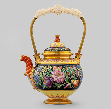 collection of antique tea wares